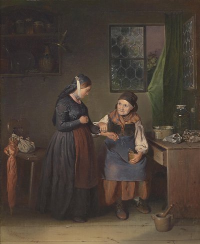 A gyógynövényessel alkotó: Johann Baptist Wengler